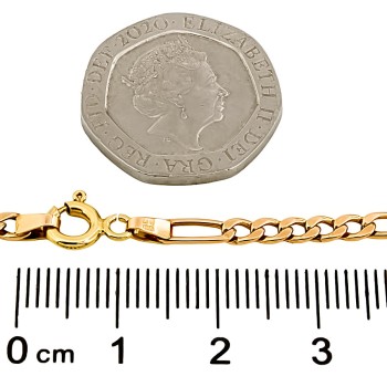 9ct gold 6.9g 25 inch figaro Chain
